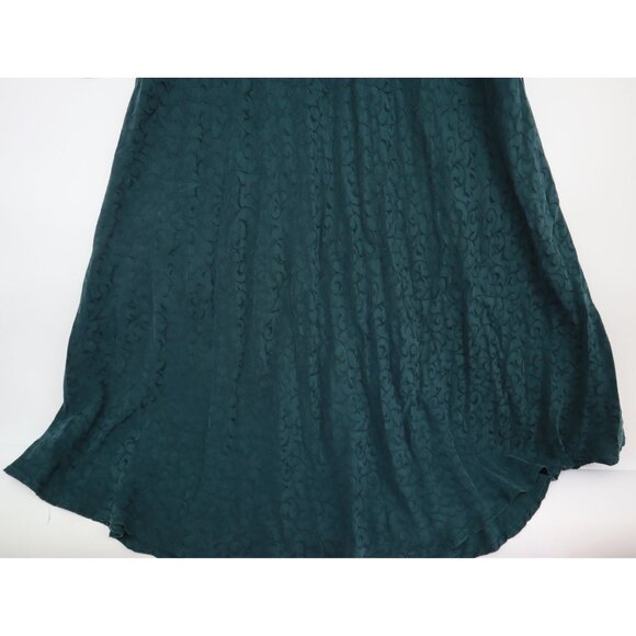Y2K Vintage Carole Little Green Jacquard Whymsiegoth Dress Lace Grannycore Boho - Picture 6 of 11